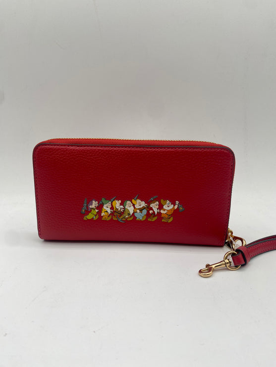 Disney x Coach Long Zip Around Wallet with Signature Canvas Interior and Who is the Fairest One of All Motif