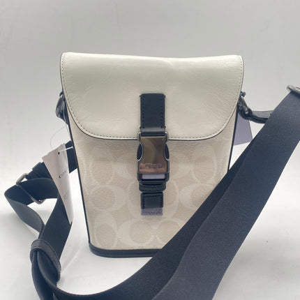 Coach Track Small Flap Crossbody in Colorblock Signature Canvas