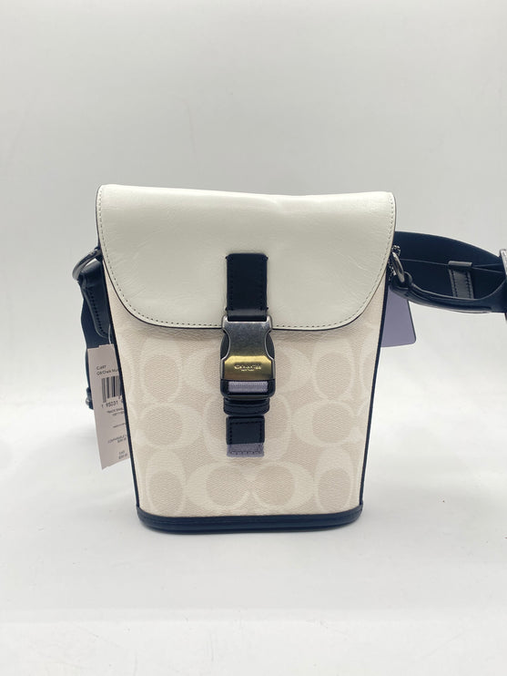 Coach Track Small Flap Crossbody in Colorblock Signature Canvas