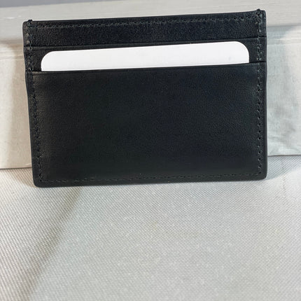 Gucci  Plutone Calfskin Logo Card Holder Black