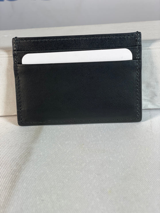 Gucci  Plutone Calfskin Logo Card Holder Black