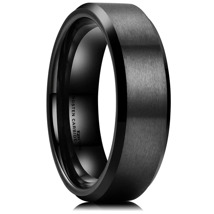 King Will Basic 6mm Tungsten Ring Size 7 US