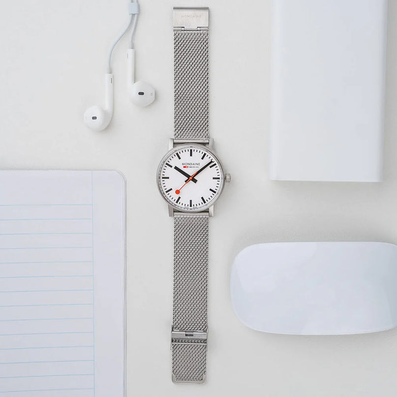 Mondaine EVO2 Watch - Stainless Steel - 43 mm