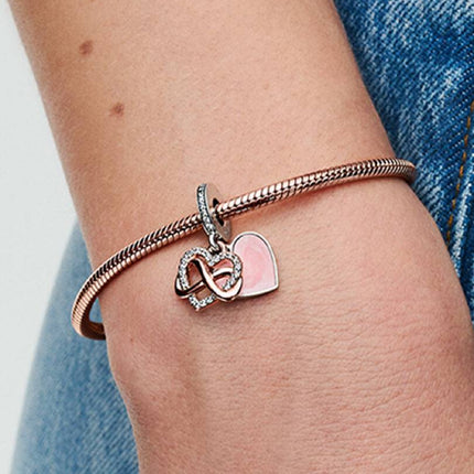 Pandora Sparkling Infinity Heart Dangle Charm