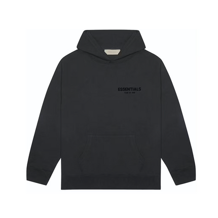 Fear of God Essentials Pull-Over Hoodie (SS22) (Black / Stretch Limo)