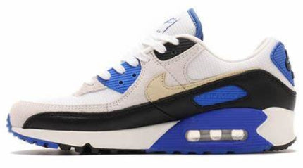 Nike Air Max 90 Premium Men's Shoes White/Racer Blue/Black/Khaki