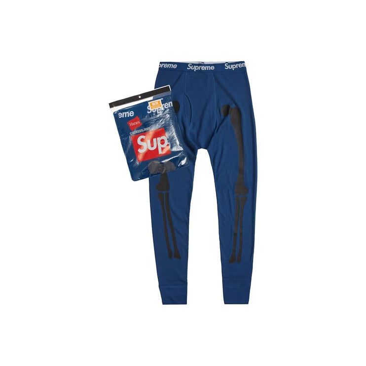 Supreme Hanes Bones Thermal Pant (1 Pack) Blue