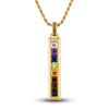 1933 by Esquire Natural Multi-Gemstone Pendant Necklace 14K Yellow Gold-Plated Sterling Silver 22"