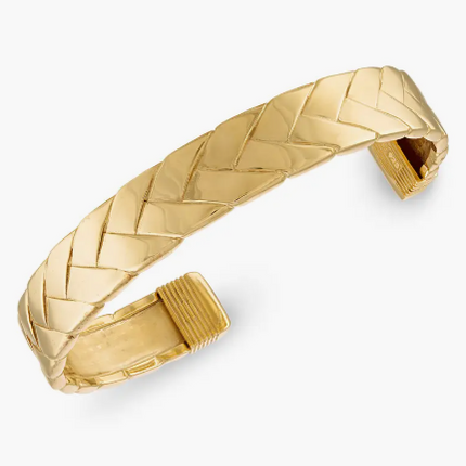 Esquire Gold Woven Cuff Bracelet