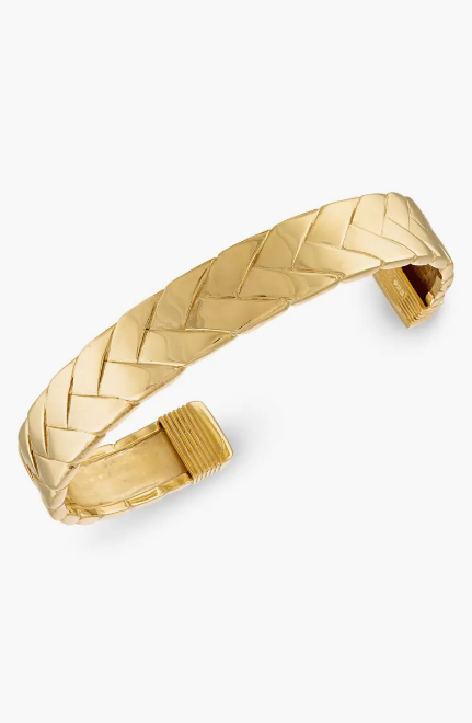 Esquire Gold Woven Cuff Bracelet