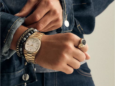 Bulova Men's Size 11 Classic Ring 14K Gold Plated Sterling Silver