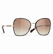 Chanel CH4283 Butterfly Sunglasses Dark Havana/Polar Gradient Brown