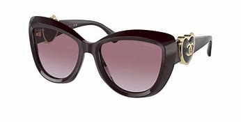 Chanel CH5517 Butterfly Sunglasses Red Vendome/Violet Gradient Blue