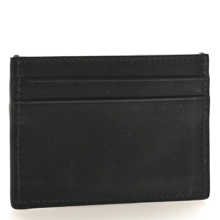 Gucci Plutone Calfskin Logo Card Holder Black