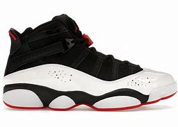 Jordan 6 Rings (GS) Black University Red White 7Y