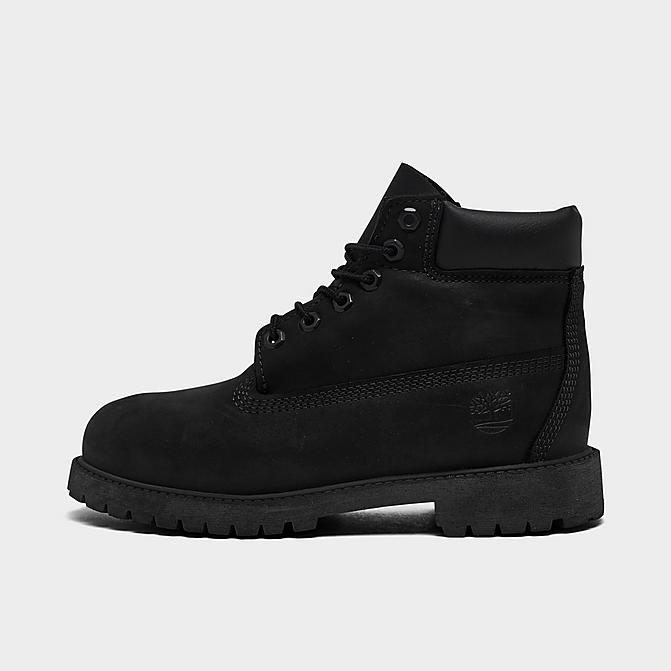 Timberland Premium 6 in. Waterproof Boots (Youth) Black Nubuck