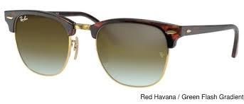 Ray Ban Clubmaster Sunglasses Red Havana/ G-15 Green