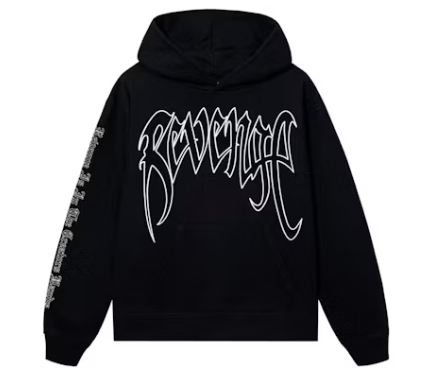 Revenge XXXTentacion Kill Outline Hoodie Black/White L