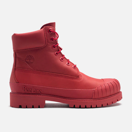 Timberland x Bee Line 6 in. Premium Rubber Toe Boot Red Nubuck