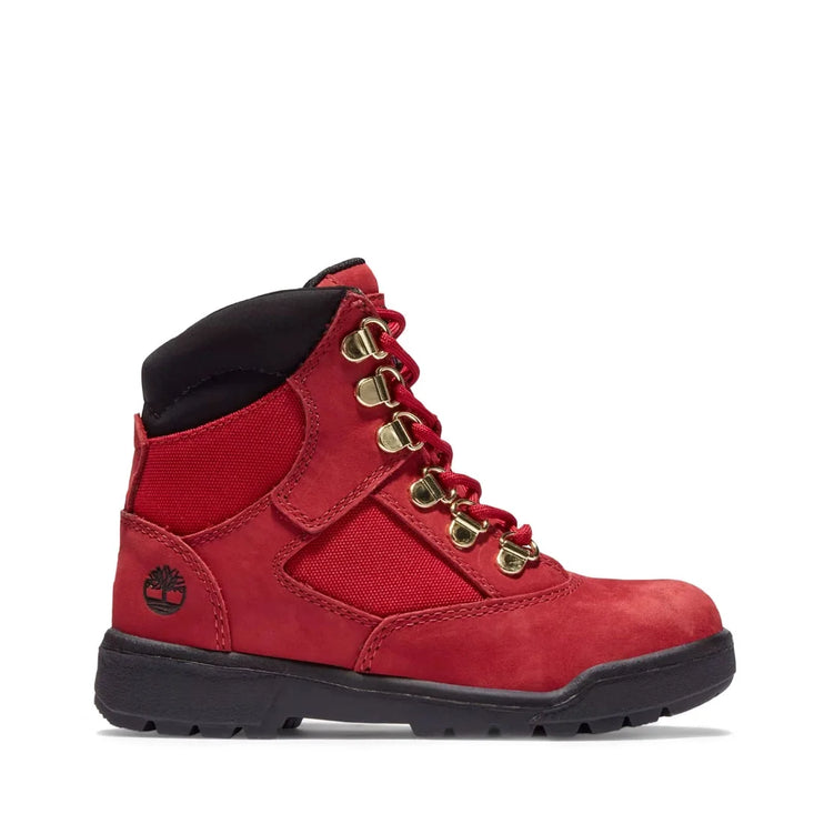 Timberland Field Boot 6 in. L/F Boot (Youth) Dark Red Nubuck Size 3