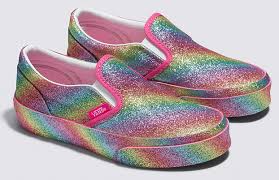 Vans Slip-On V Glitter/Rainbow-Glitter